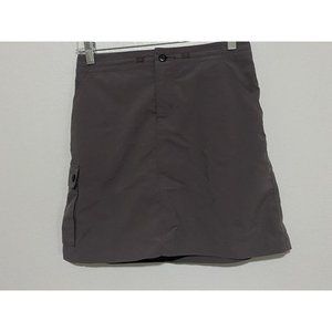 Patagonia Size 4 Women's Gray Lightweight Cargo Pocket Hiking Skirt Waist 30"